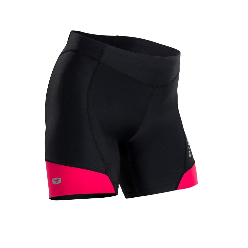 Sugoi size small Women's Black and Pink Athletic cycling Shorts, padding